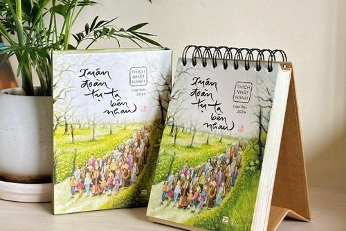 Bộ lịch lấy cảm hứng từ những trích dẫn trong tác phẩm của Thiền sư Thích Nhất Hạnh
