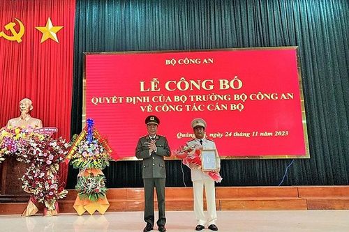 Phó Giám đốc Công an tỉnh Nghệ An được bổ nhiệm làm Giám đốc Công an tỉnh Quảng Trị