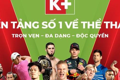 K+ nền tảng số 1 về thể thao tại Việt Nam