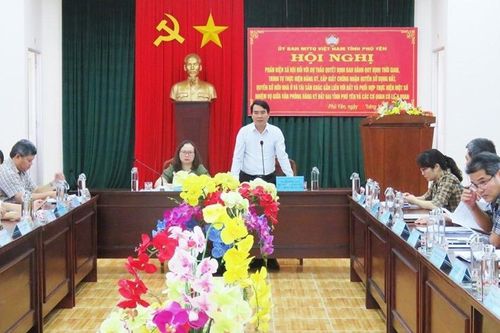 Mặt trận tỉnh Phú Yên Phản biện xã hội về trình tự đăng ký, cấp giấy chứng nhận quyền sử dụng đất
