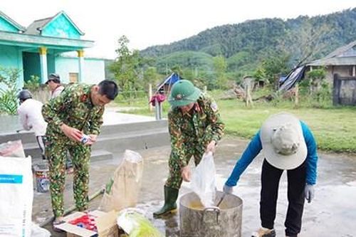 Ấm áp tình quân dân nơi biên giới