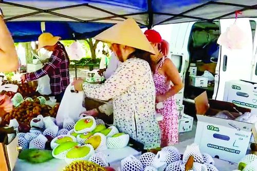 Dạo chợ đỡ nhớ quê hương
