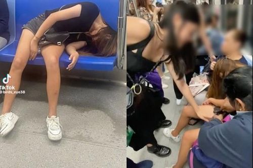 Say xỉn trên tàu điện, người phụ nữ may mắn được người lạ giúp