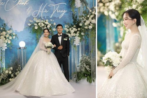 'Bóc giá' váy cưới của vợ cầu thủ Việt: Người chi cả tỷ đồng, một thiên kim tiểu thư siêu giàu lại cực giản dị