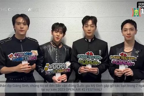 Sao Hàn tham gia K-pop Open Air gửi lời chào fan Việt