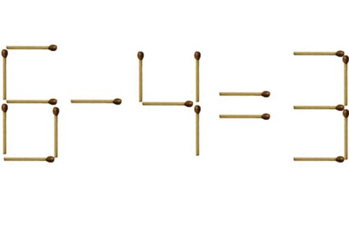 Thử thách xếp que diêm 99% người không trả lời được