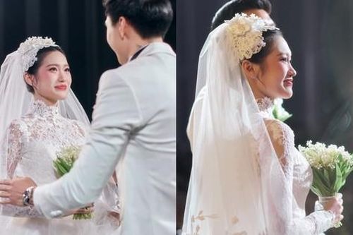 Tạo hình cô dâu của Doãn Hải My cực giống một Công nương Hoàng gia châu Âu
