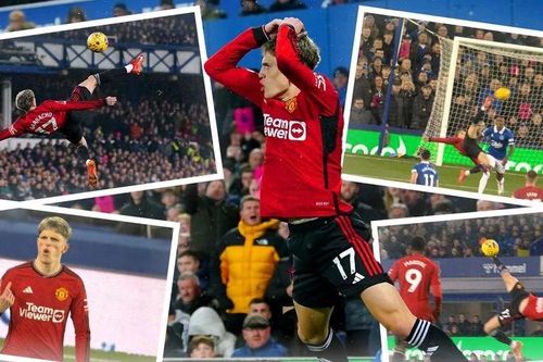 Garnacho tái hiện siêu phẩm kinh điển của Rooney, Man.United đại thắng tại Everton