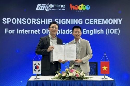 Hodoo Labs và VTC Online ký kết tài trợ cuộc thi tiếng Anh trên Internet (IOE)