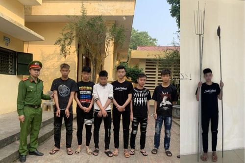 Tạm giữ nhóm thanh niên mang hung khí chém người đi đường ở Hưng Yên