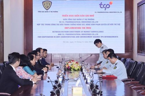 Tổng cục Quản lý thị trường ký hợp tác trong phòng, chống hàng giả với Tập đoàn TCP Thái Lan