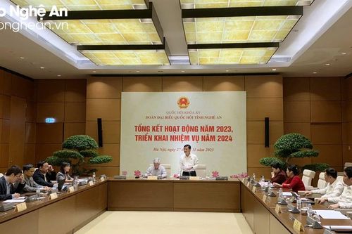 Đoàn đại biểu Quốc hội tỉnh Nghệ An tổng kết hoạt động năm 2023