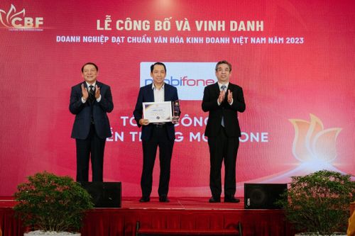 MobiFone được vinh danh đạt chuẩn văn hóa kinh doanh Việt Nam 2023