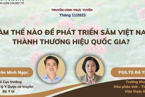 Truyền hình trực tuyến: Làm thế nào để phát triển sâm Việt Nam thành thương hiệu Quốc gia?