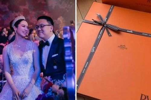 Đám cưới 'con nhà người ta': Khách không phải mừng, còn được tặng hàng hiệu mang về