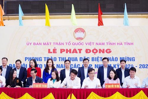 Hà Tĩnh: Phát động đợt thi đua đặc biệt chào mừng Đại hội MTTQ Việt Nam lần thứ X
