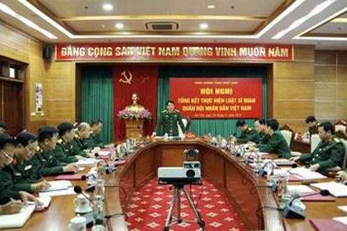 Binh chủng Tăng thiết giáp tổng kết thực hiện Luật Sĩ quan Quân đội nhân dân Việt Nam