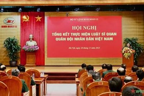 Binh đoàn 12 tổng kết thực hiện Luật Sĩ quan Quân đội nhân dân Việt Nam