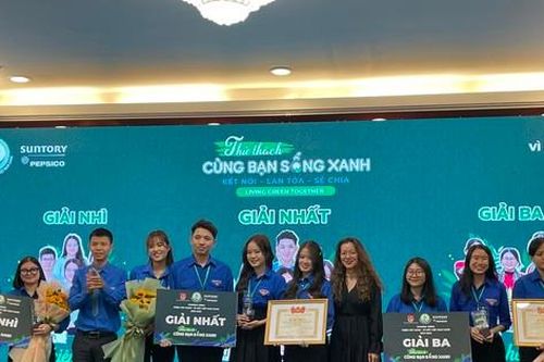 T.Ư Đoàn và PepsiCo Việt Nam trao giải cuộc thi 'Thử thách cùng bạn sống xanh'