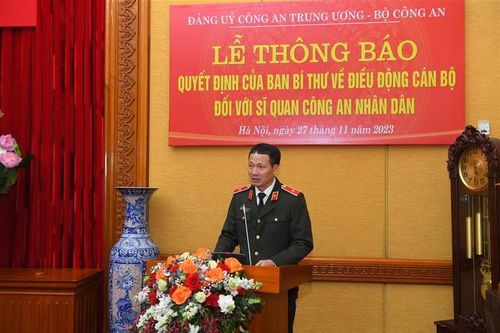 Thiếu tướng Vũ Hồng Văn được điều động đến Ủy ban Kiểm tra Trung ương