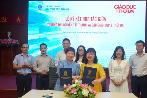 Báo Giáo dục và Thời đại ký kết hợp tác với Trường Đại học Nguyễn Tất Thành