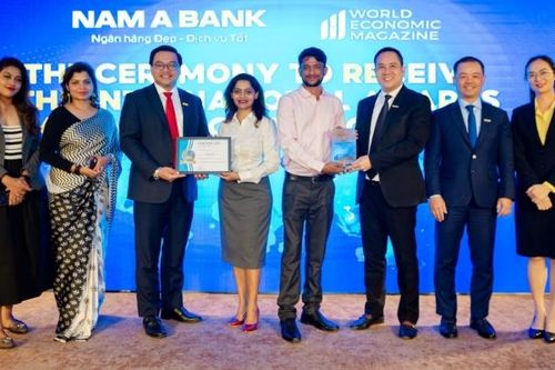 Nam A Bank nhận 'Cú đúp' giải thưởng quốc tế
