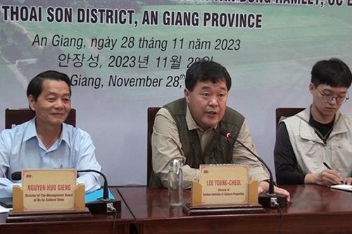 An Giang khai quật khảo cổ học di tích Óc Eo tại Gò Danh Sang