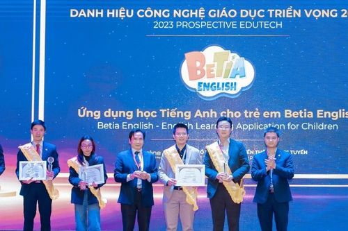 Ứng dụng Betia English nhận giải công nghệ giáo dục triển vọng 2023