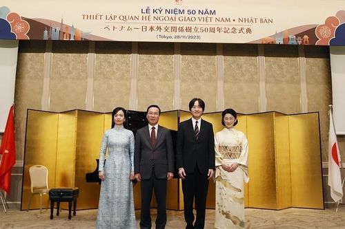 Lễ kỷ niệm 50 năm thiết lập quan hệ ngoại giao Việt Nam-Nhật Bản