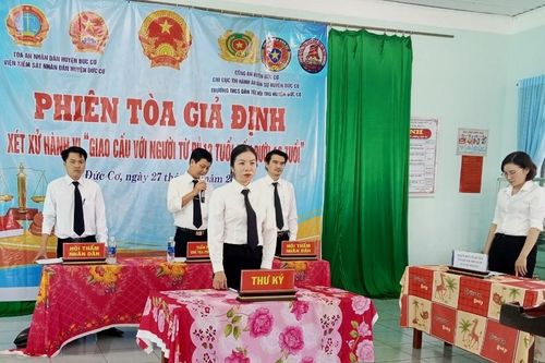 Đức Cơ: Phiên tòa giả định xét xử hành vi 'Giao cấu với người từ đủ 13 tuổi đến dưới 16 tuổi'