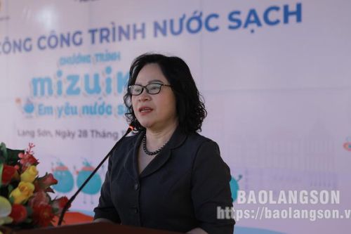 Khởi công Công trình nước sạch thuộc chương trình 'Mizuiku – em yêu nước sạch' tại Văn Quan