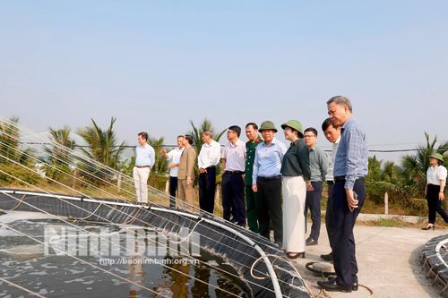 Khảo sát thực tế xây dựng xã NTM nâng cao, NTM kiểu mẫu tại huyện Kim Sơn và Yên Mô