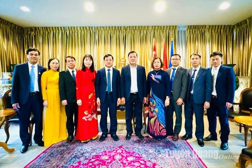 Đoàn công tác tỉnh Tuyên Quang làm việc với Đại sứ quán Việt Nam tại Singapore