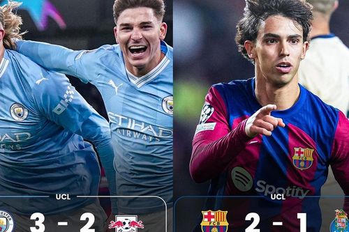 Kết quả Cúp C1 đêm qua: Man City và Barca ngược dòng kịch tính, PSG thoát thua Newcastle ở phút 90+8