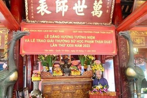 Trao Giải thưởng Sử học Phạm Thận Duật lần thứ XXIII