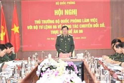 Tập trung thúc đẩy nhanh tiến độ chuyển đổi số trong Bộ Quốc phòng