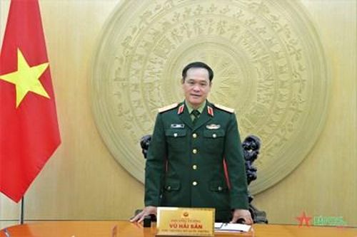 Thượng tướng Vũ Hải Sản làm việc với các cơ quan về triển khai dự án đầu tư xây dựng