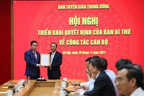 Đại tá Phạm Ngọc Phương giữ chức Trợ lý Trưởng ban Tuyên giáo Trung ương