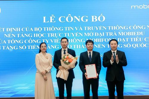 2 sản phẩm của MobiFone được công nhận là nền tảng số quốc gia tiềm năng