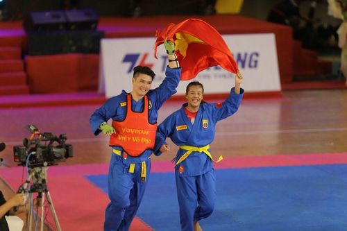 Nguyễn Hữu Toàn giành HCV giải Vovinam thế giới ở hạng cân 92kg