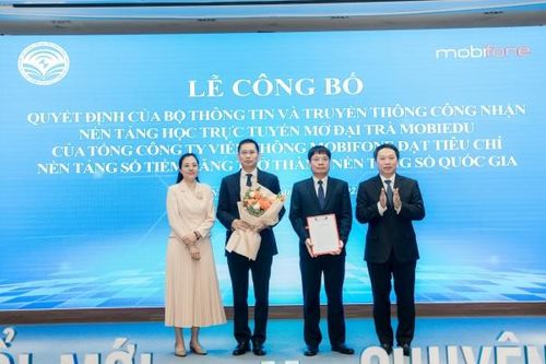 Mobifone Meet và mobiEdu đạt tiêu chí nền tảng số quốc gia do Bộ Thông tin và Truyền thông công nhận