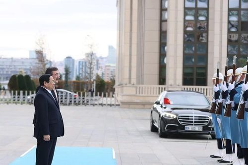 Lễ đón Thủ tướng Phạm Minh Chính thăm chính thức Thổ Nhĩ Kỳ