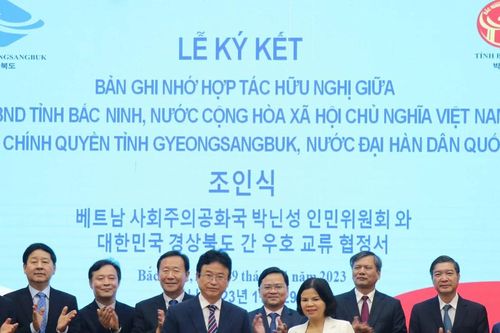 Bắc Ninh tăng cường hợp tác với tỉnh Gyeongsangbuk của Hàn Quốc