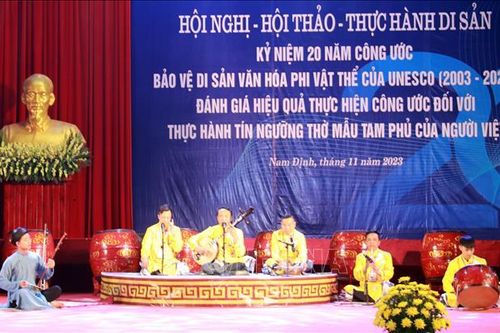 Phát huy giá trị thực hành tín ngưỡng thờ Mẫu Tam phủ của người Việt