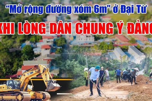 'Mở rộng đường xóm 6m' ở Đại Từ - Khi lòng dân chung ý Đảng