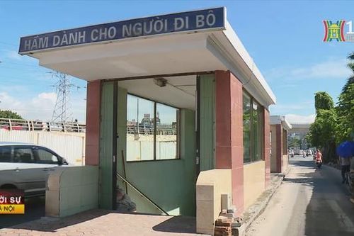 Hầm đi bộ bị bỏ không, chưa phát huy hiệu quả