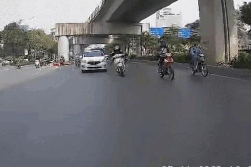 Xe máy phóng nhanh, vượt ẩu gây tai nạn rồi bỏ chạy