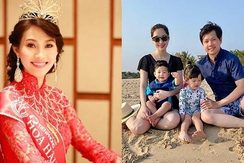 Hoa hậu Việt Nam hôn nhân viên mãn: Mỹ nhân miền Tây có bằng Thạc sĩ cân xứng với chồng tài giỏi
