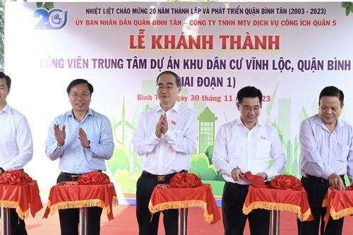 Quận Bình Tân khánh thành công viên lớn nhất từ trước đến nay