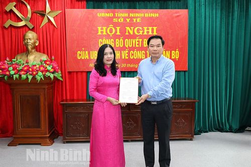 Hội nghị công bố quyết định bổ nhiệm Phó Giám đốc Sở Y tế